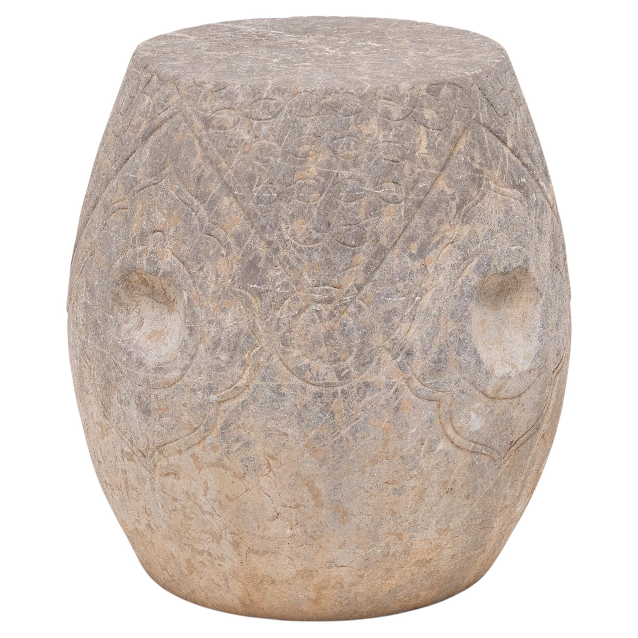 Tambor de piedra de la dinastía Qing de China, siglo XIX