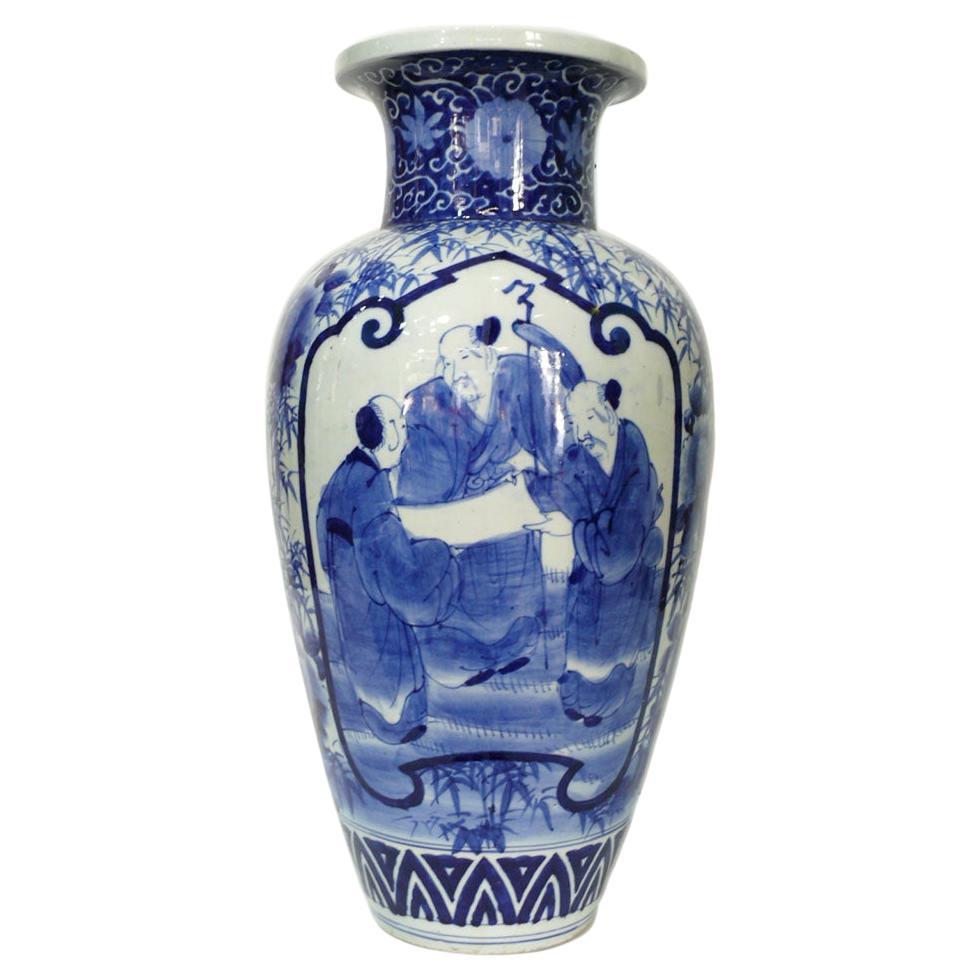 Jarrón chino de la dinastía Qing