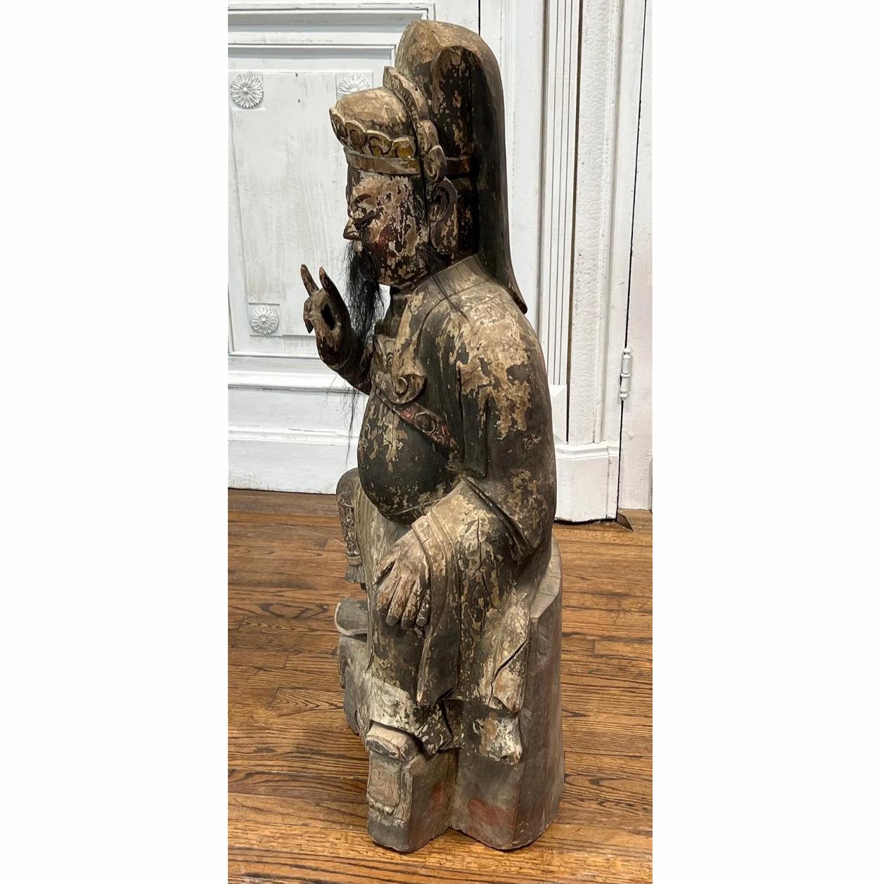 Chinese Qing Dynasty Wood Sculpture For Sale 5