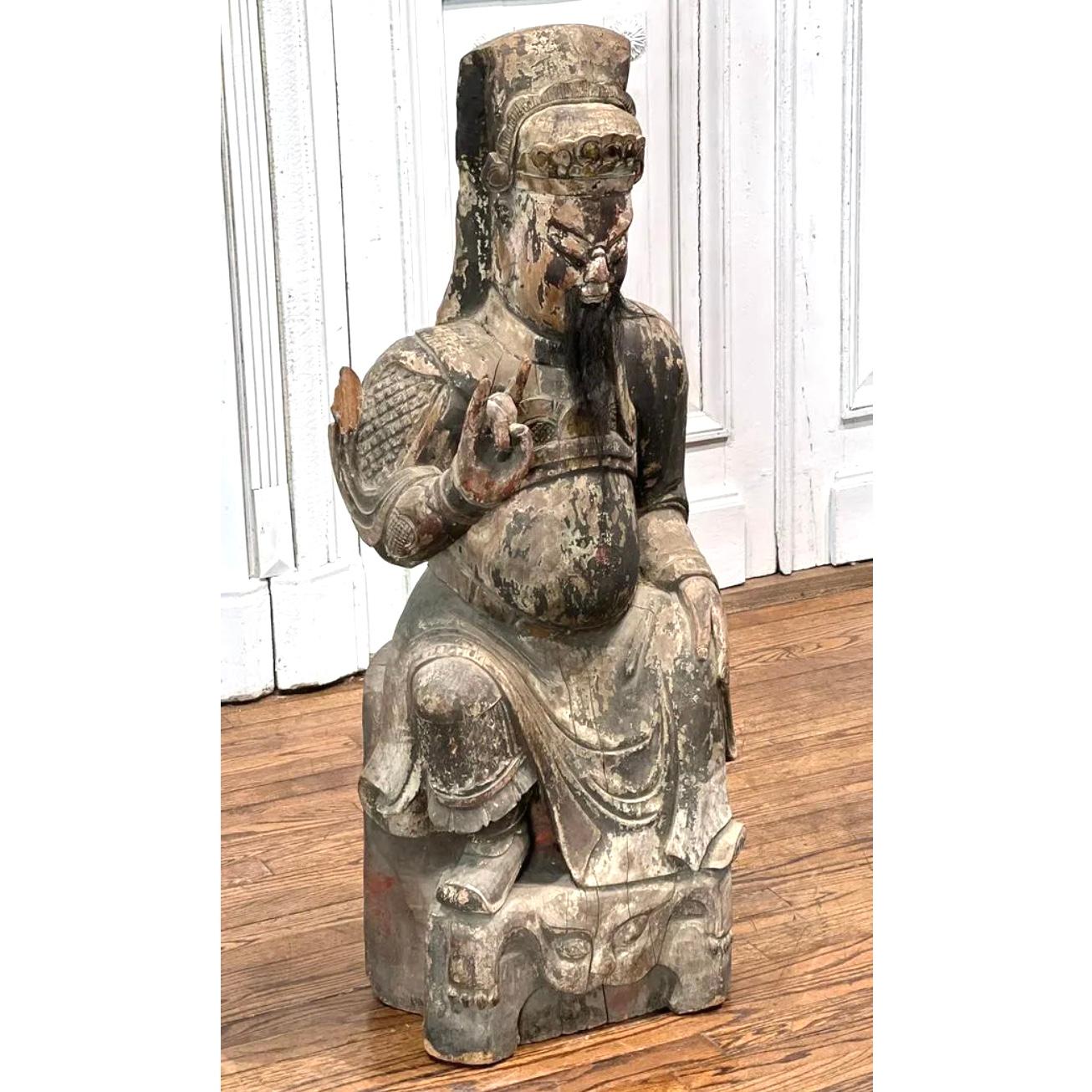Chinese Qing Dynasty Wood Sculpture For Sale 1