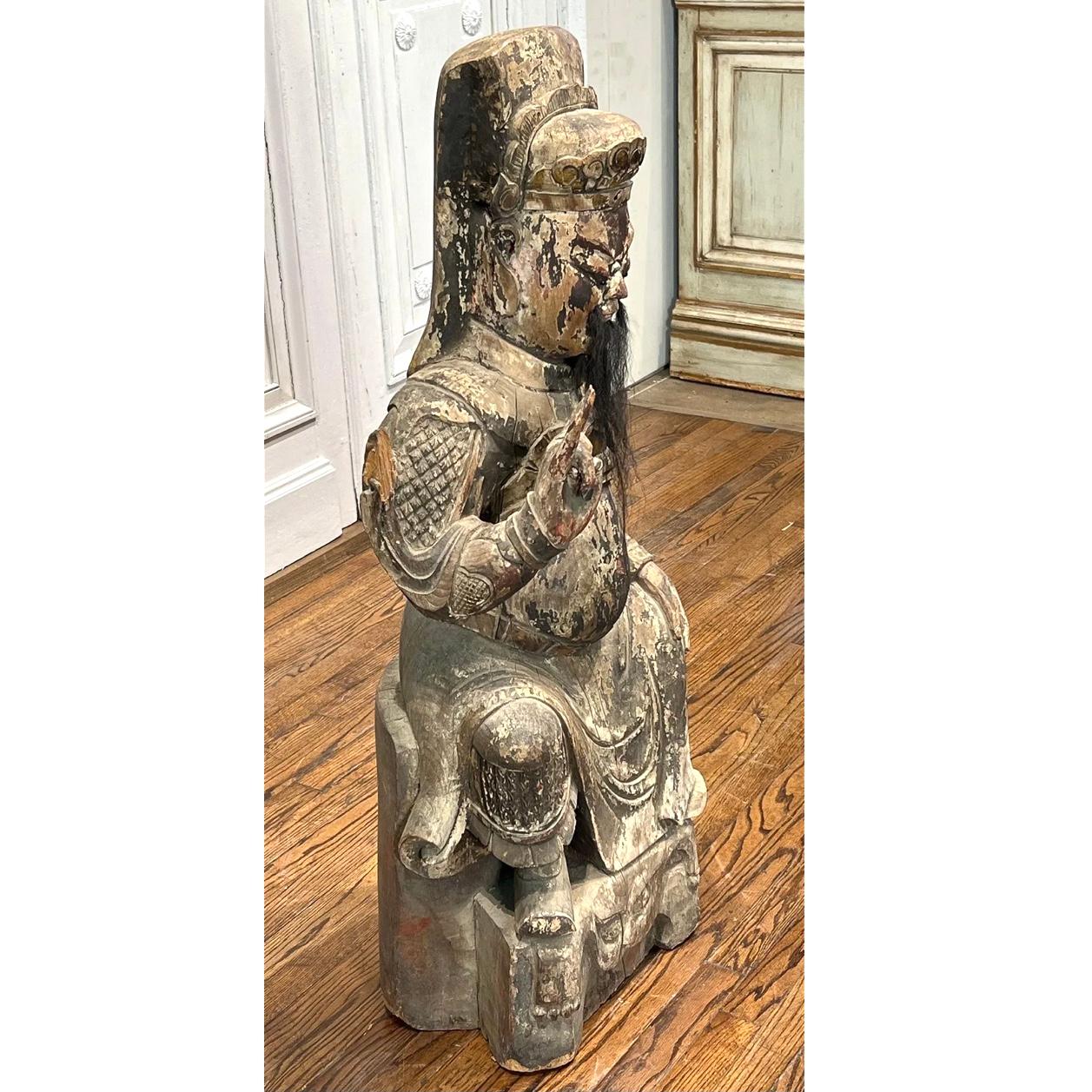 Chinese Qing Dynasty Wood Sculpture For Sale 2
