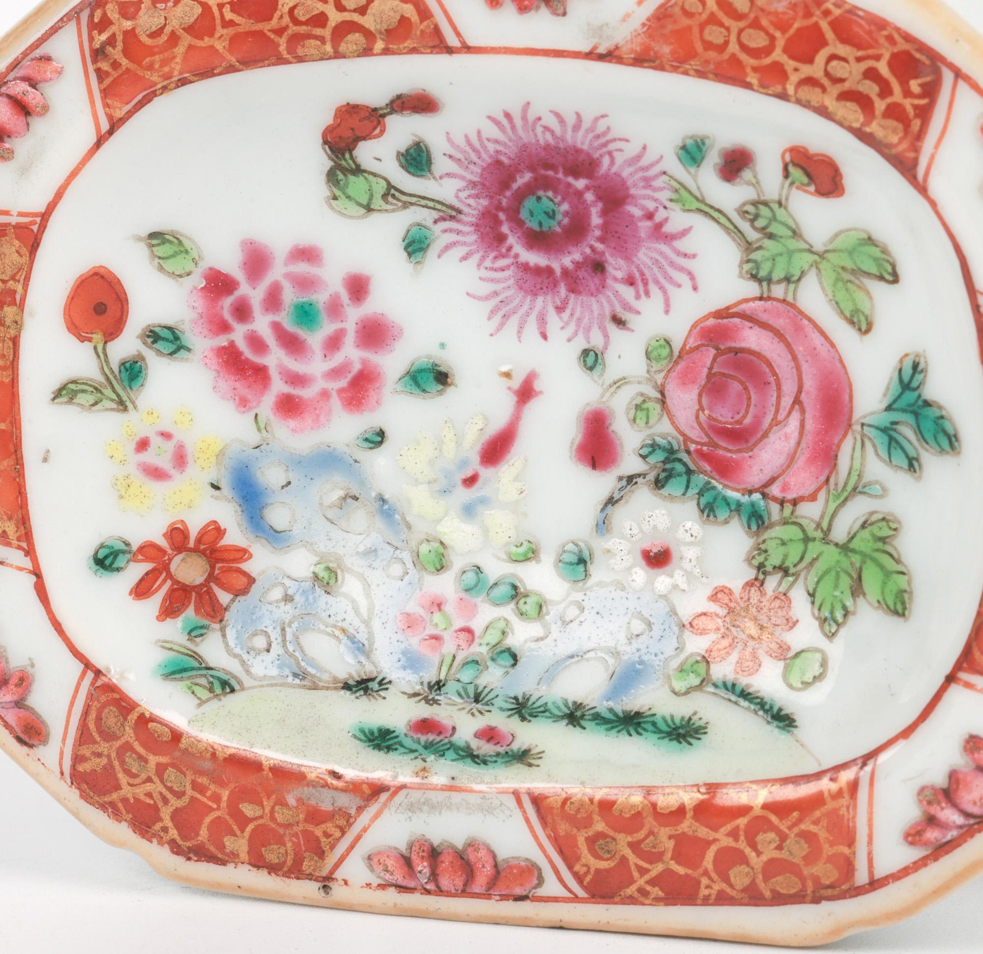 Chinesisch Qing Famille Rose Porzellan Grabenzieher Salz im Angebot 6