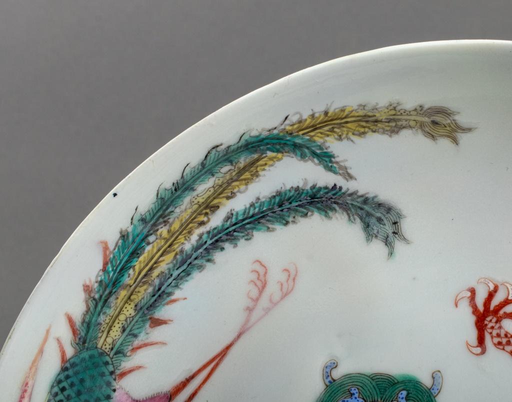 19th Century Chinese Qing Famille Verte Porcelain Dishes, 2 For Sale