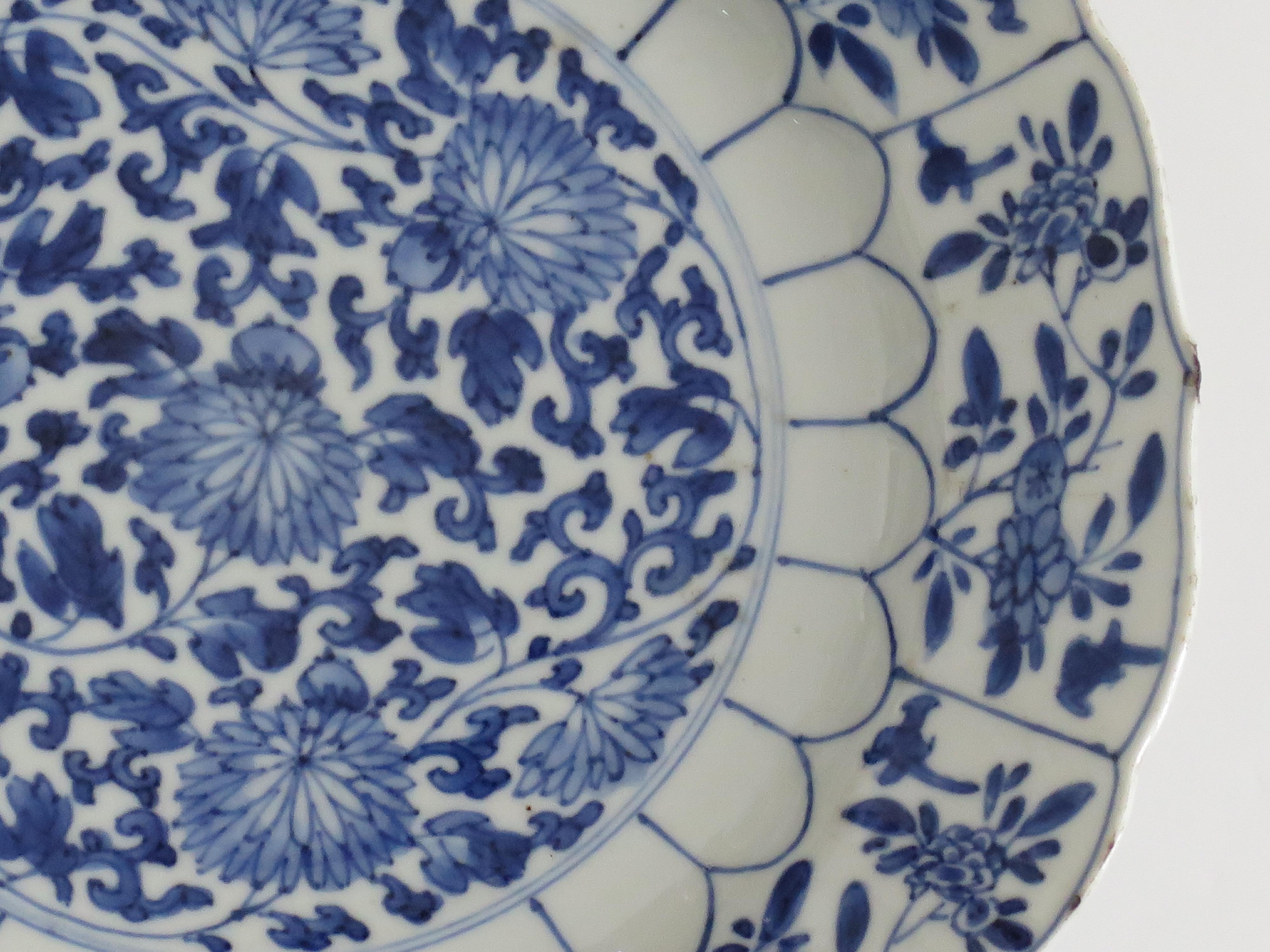 Chinese Qing Kangxi Plate Porcelain Blue & White Mark and Period PL5, circa 1680 1