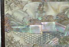 Chinese Qing Mother of Pearl Inset Wooden Glove Box