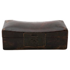 Antique Chinese Qing 'Pillow' Leather box