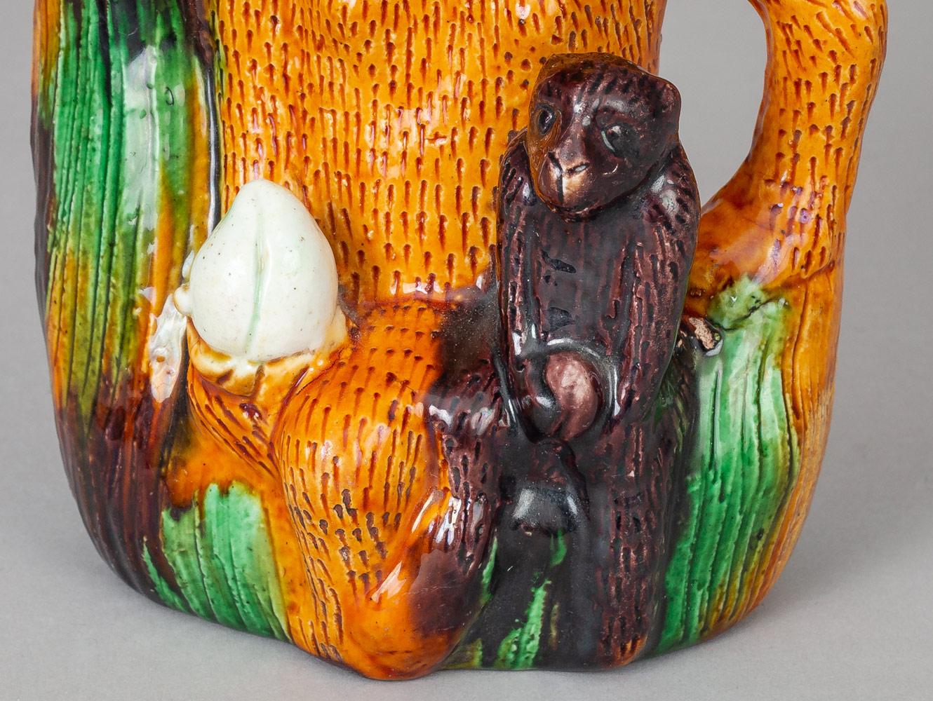 Chinese Qing Porcelain Monkey Teapot 3