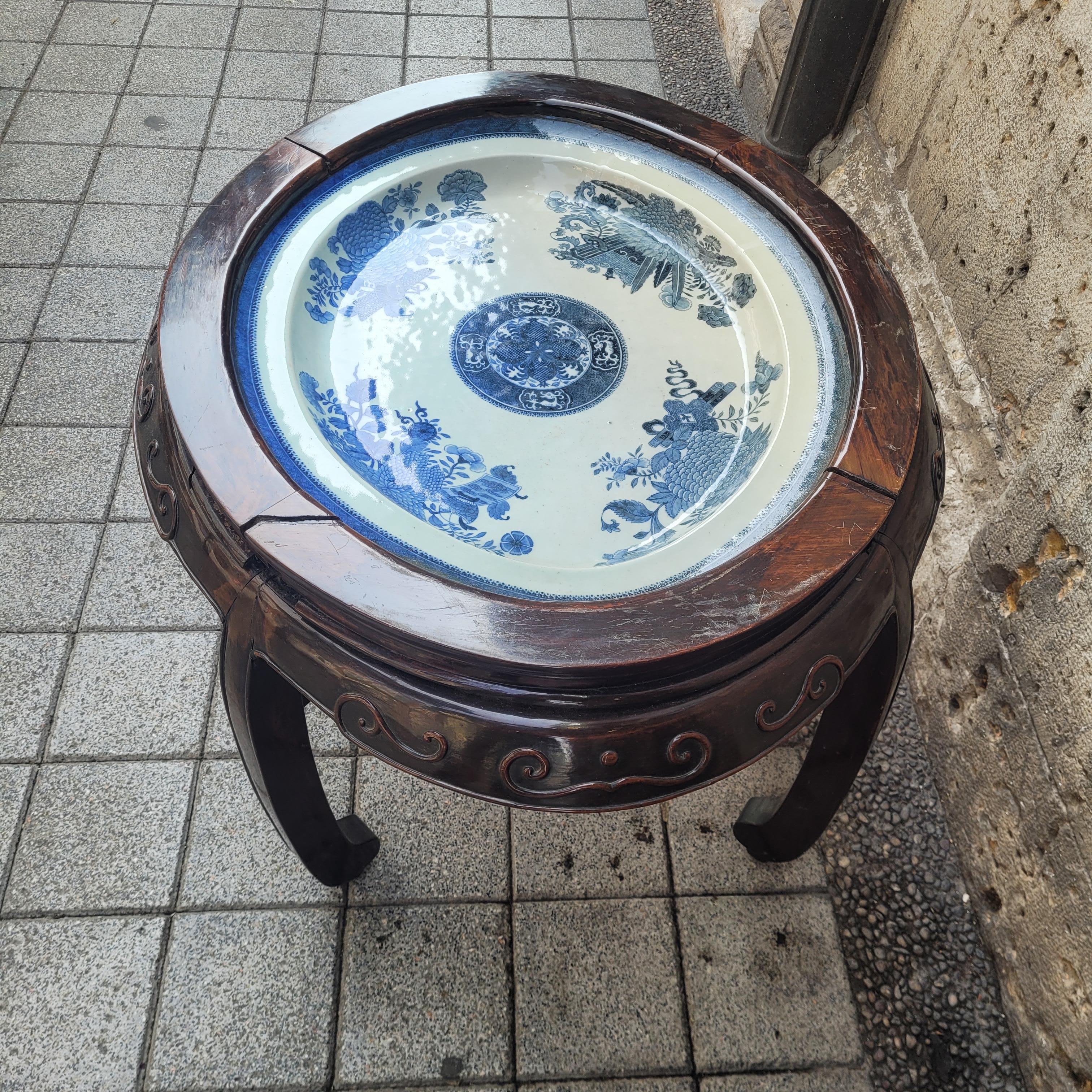 Chinese Qing porcelain plate, tray, Fitzhugh pattern, British East India Company en vente 8