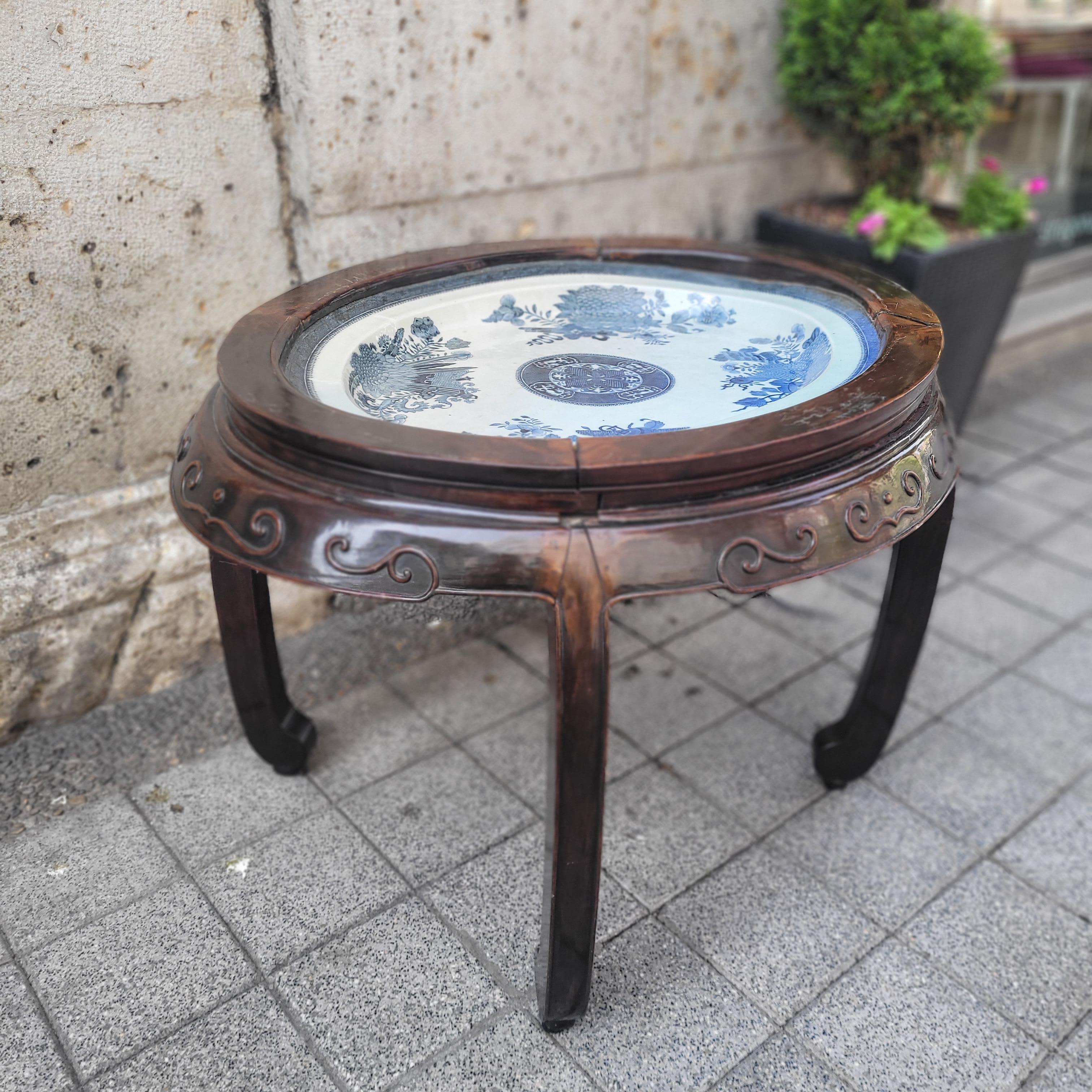 Chinese Qing porcelain plate, tray, Fitzhugh pattern, British East India Company en vente 11