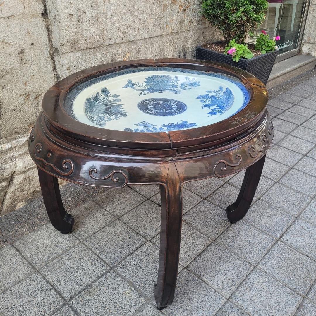 Chinois Chinese Qing porcelain plate, tray, Fitzhugh pattern, British East India Company en vente