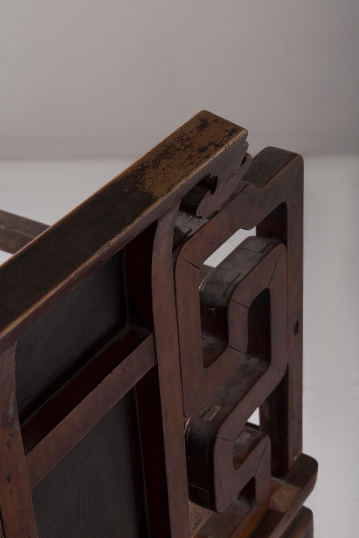 Chinese Qing style Rose Chair in vendita 4