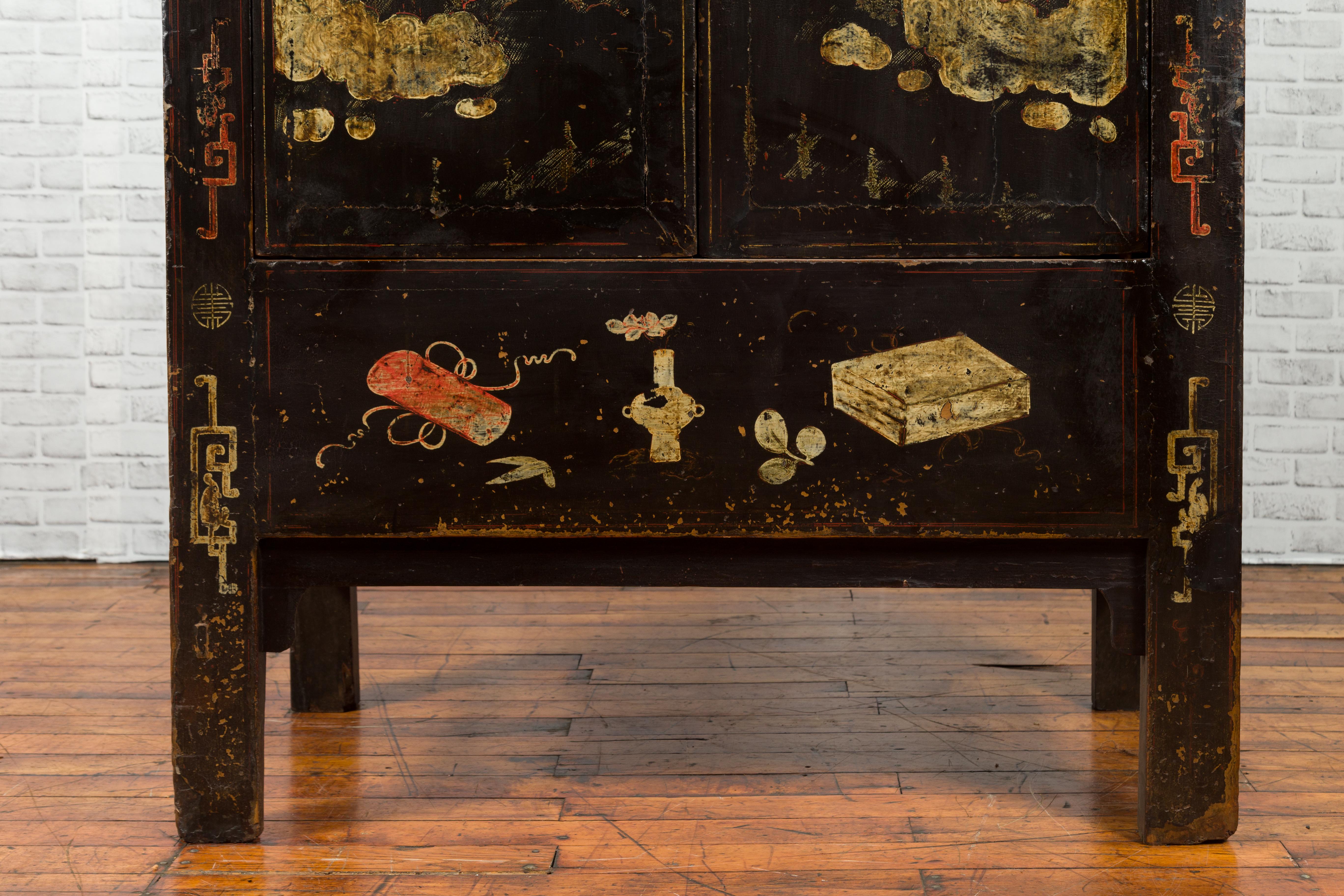 chinese black lacquer cabinet