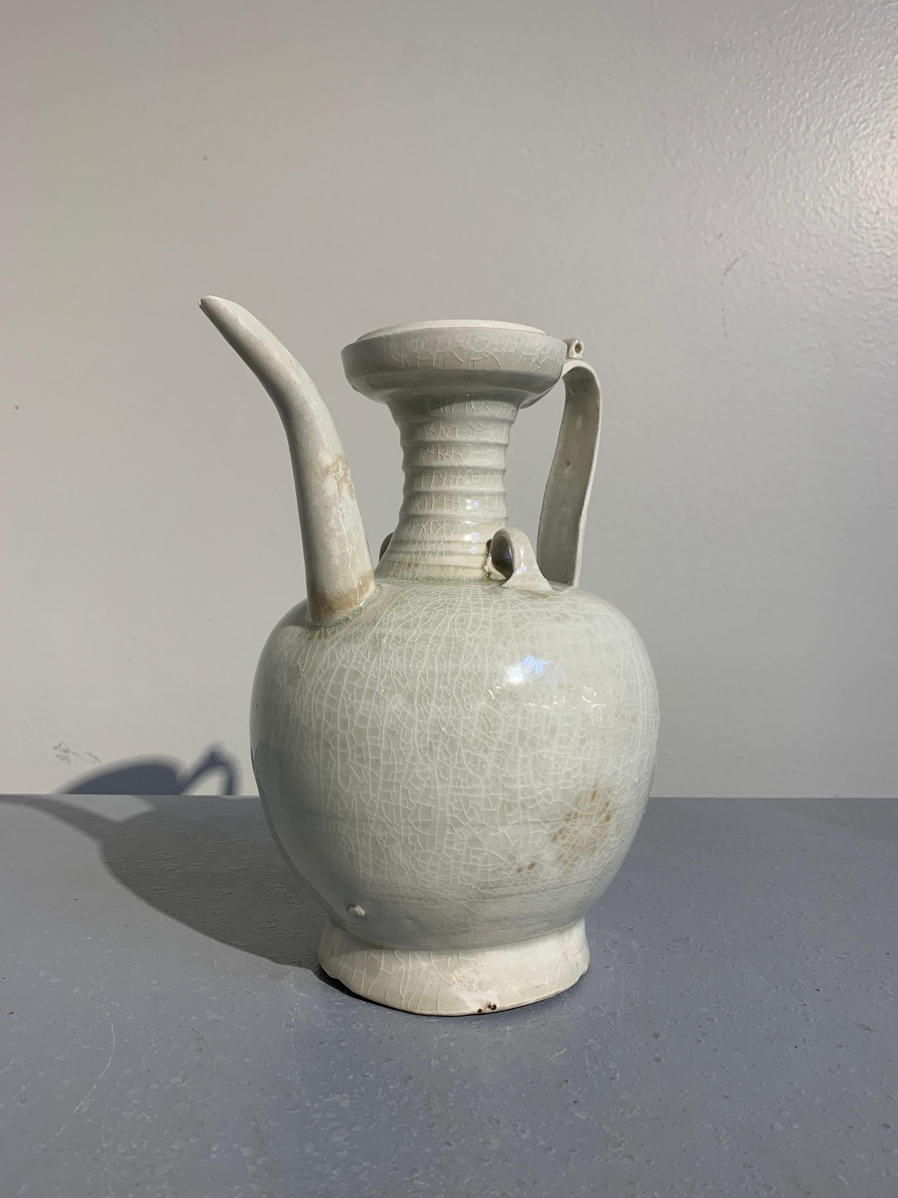 Chinese Qingbai Glazed Ewer, Southern Song Dynasty, 13th Century 3