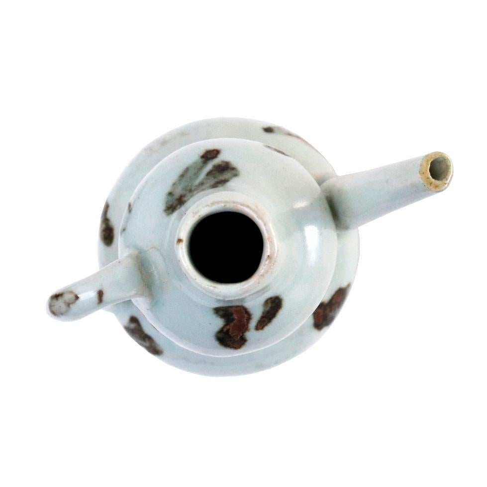 Chinese Qingbai Gourd-Shaped Spotted Ewer, Yuan Dynasty For Sale 1