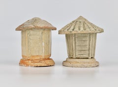 Chinese Qingbai Small Model of a Granary Set, Song Dynasty