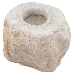 Mortero chino de piedra bruta, c. 1900