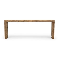 Chinese Reclaimed Elm Waterfall Table