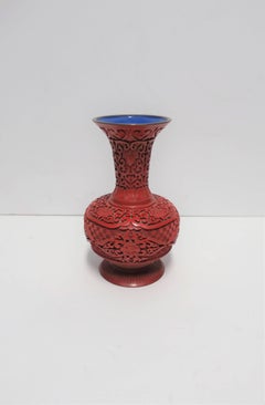 Chinese Red Cinnabar Vase