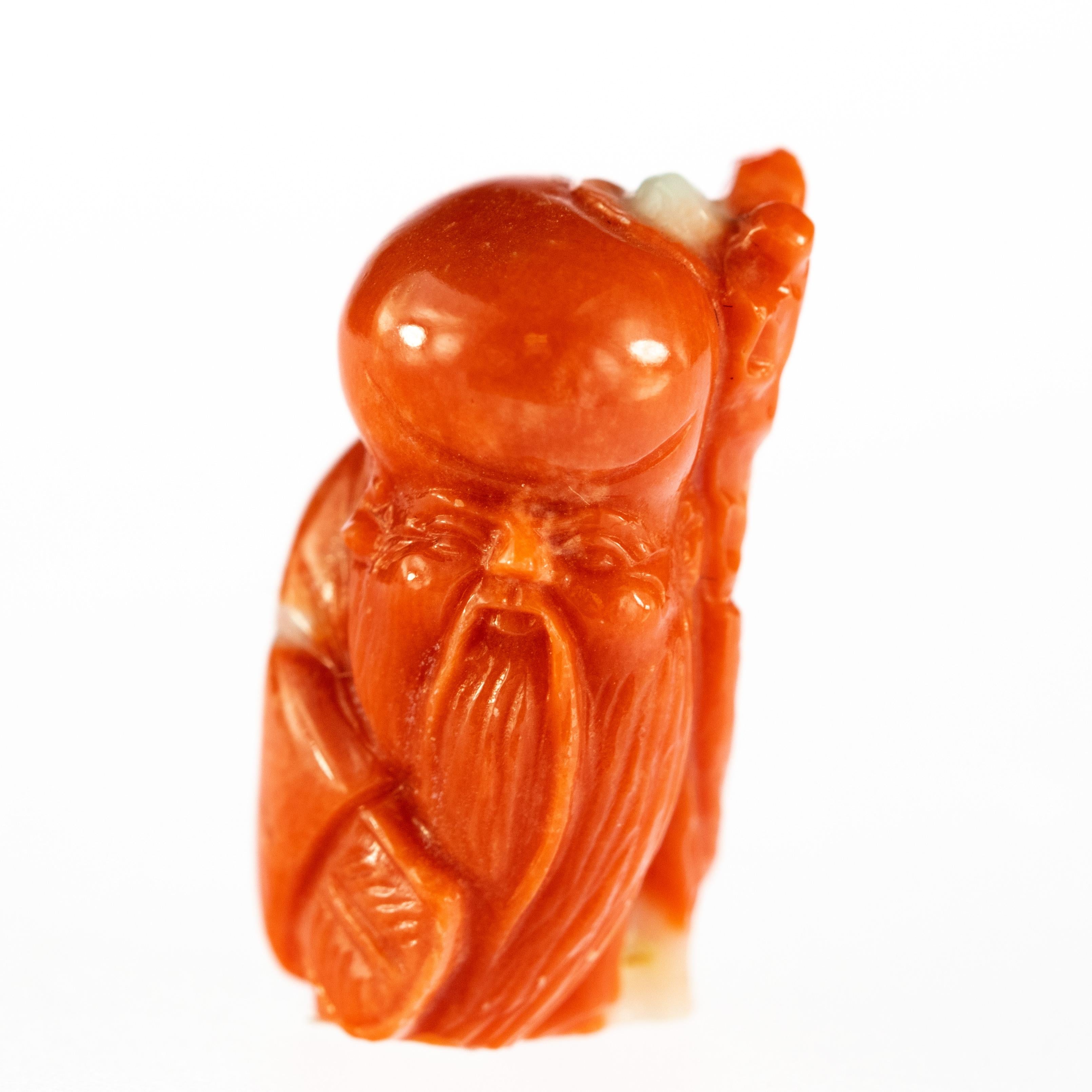 Red Coral has always been one of the most loved materials by humanity, and the level of craft in these art pieces is stunning.

These small miniatures are an example of artisan craft at its best, as you can see by the level of detail in these