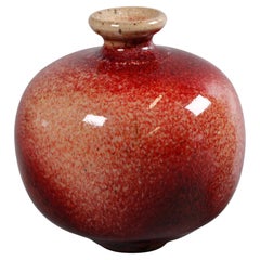 Chinese red glazed porcelain water pot, Republican period