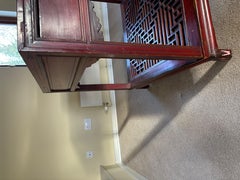 Chinese red lacquer centre table c1900