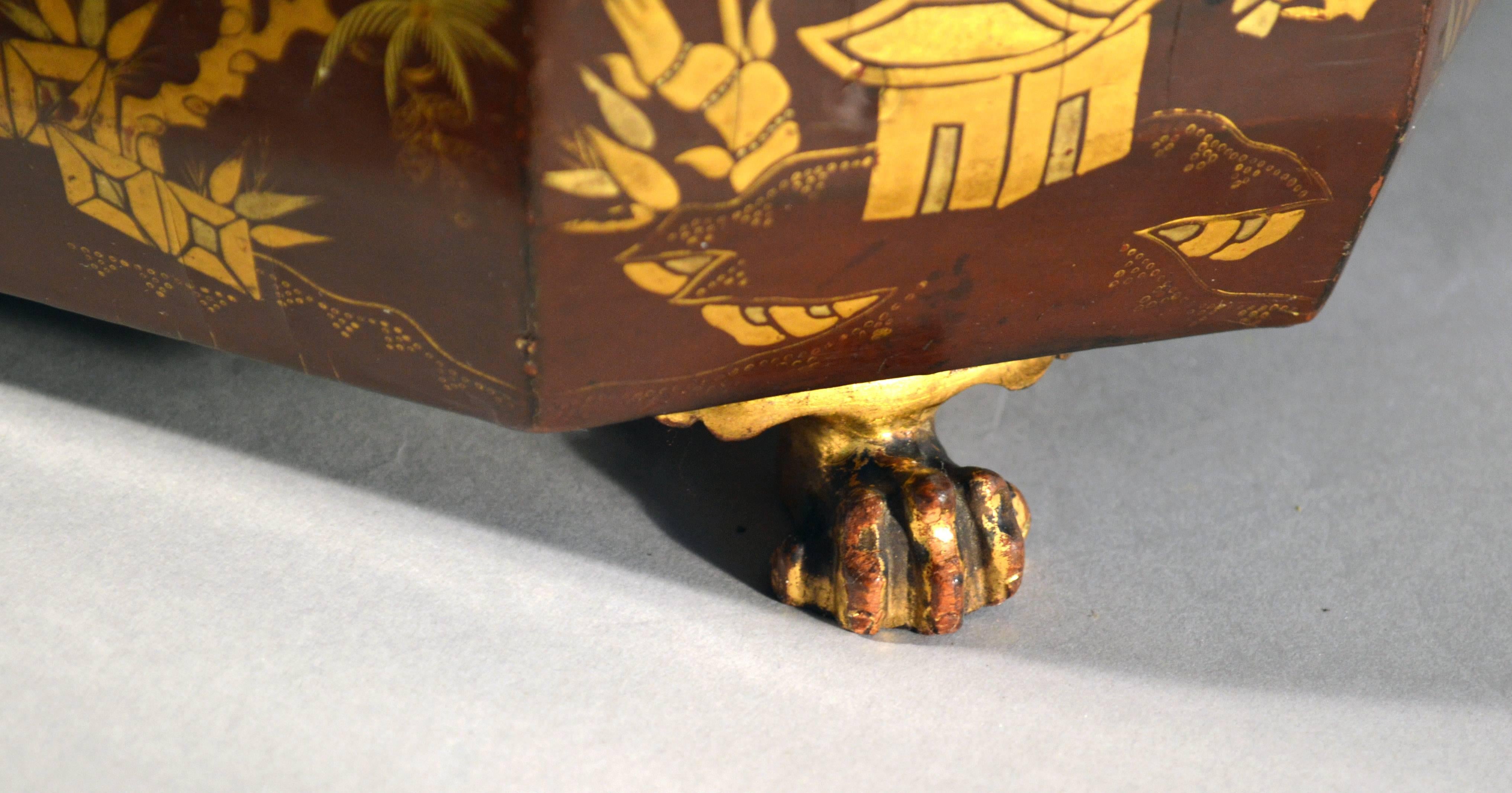 Chinese Red Lacquer Covered Games Box with Inner Trays & Boxes, circa 1825-1850 2