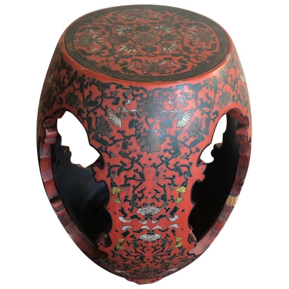 Asian Stool Chinese Garden Stool at 1stdibs