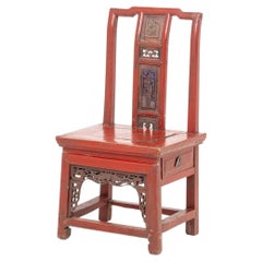 Chinese Red Lacquered Bride's Chair