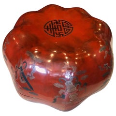 Chinese Red Lacquered Gift Box