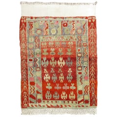 Red Turkish Anatolian Rug