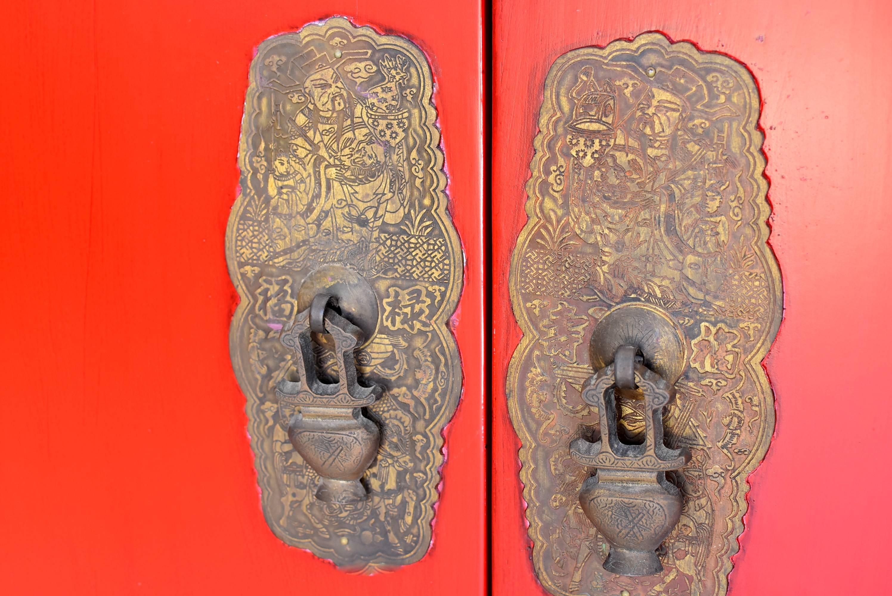 Chinese Red Wedding Cabinet 5