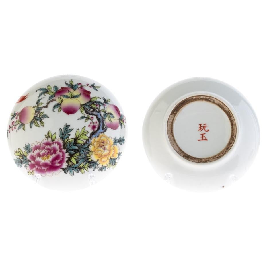 Chinesische Republik Periode Famille Rose Porzellan Deckeldose