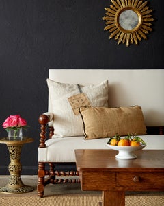 Chinese Reticulated Brass and Marble Drink Table