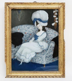 Chinese reverse glasspainting, late 18th c
