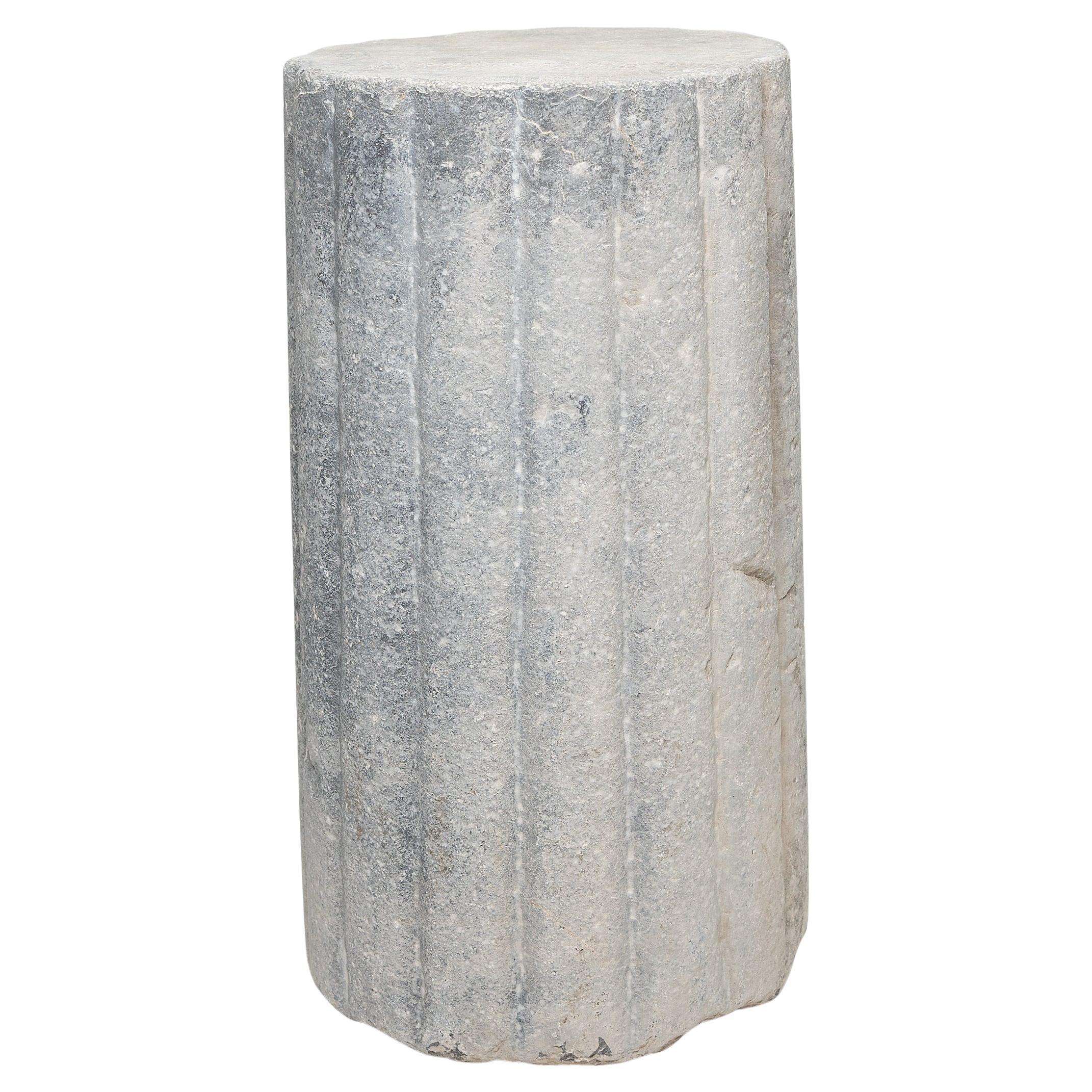 Chinese Ribbed Mill Stone, c. 1900 For Sale