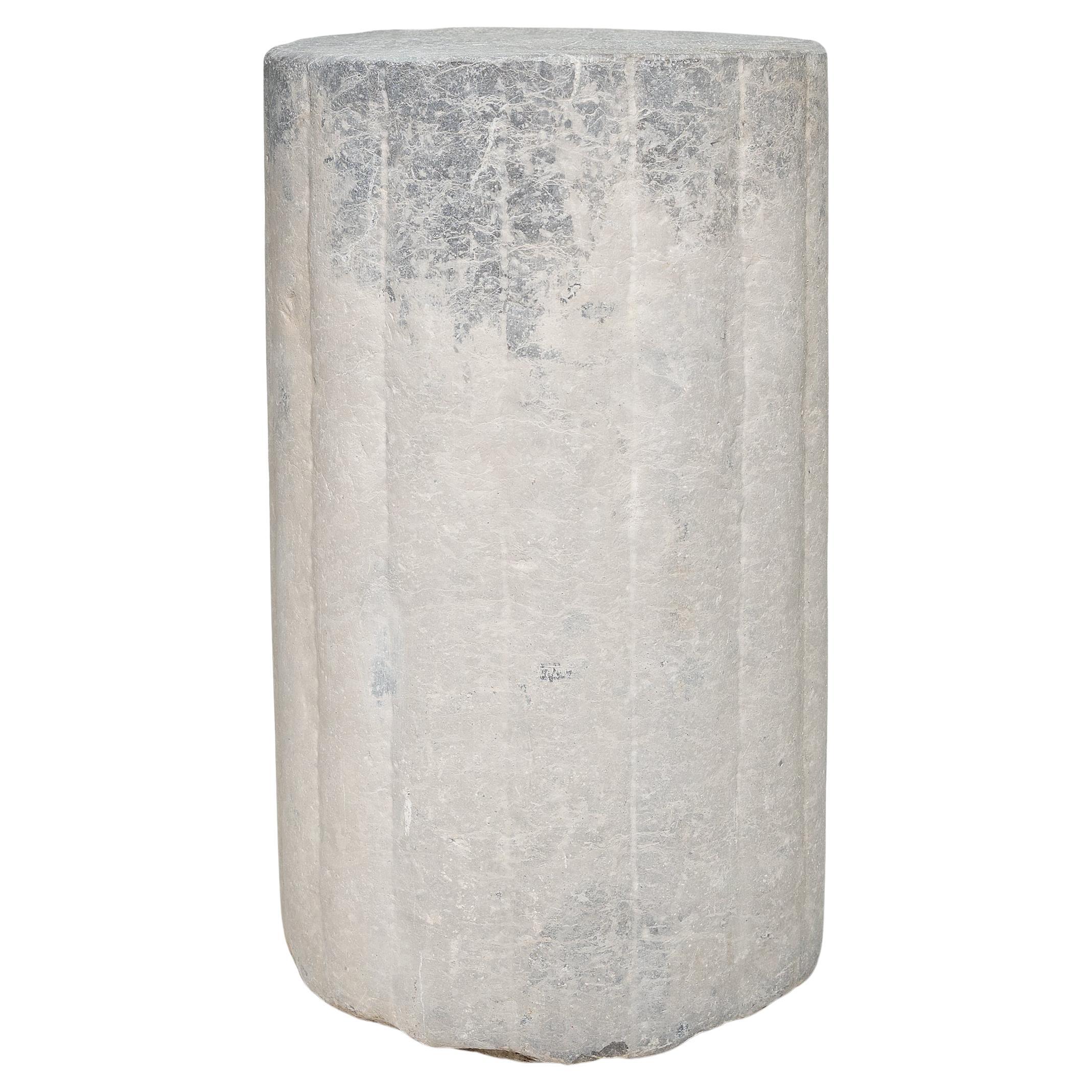 Chinese Ribbed Mill Stone, c. 1900 For Sale