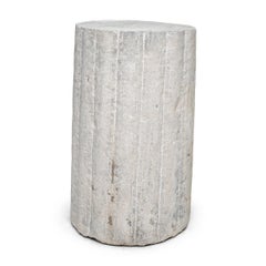 Chinese Ribbed Mill Stone Pedestal, c. 1900