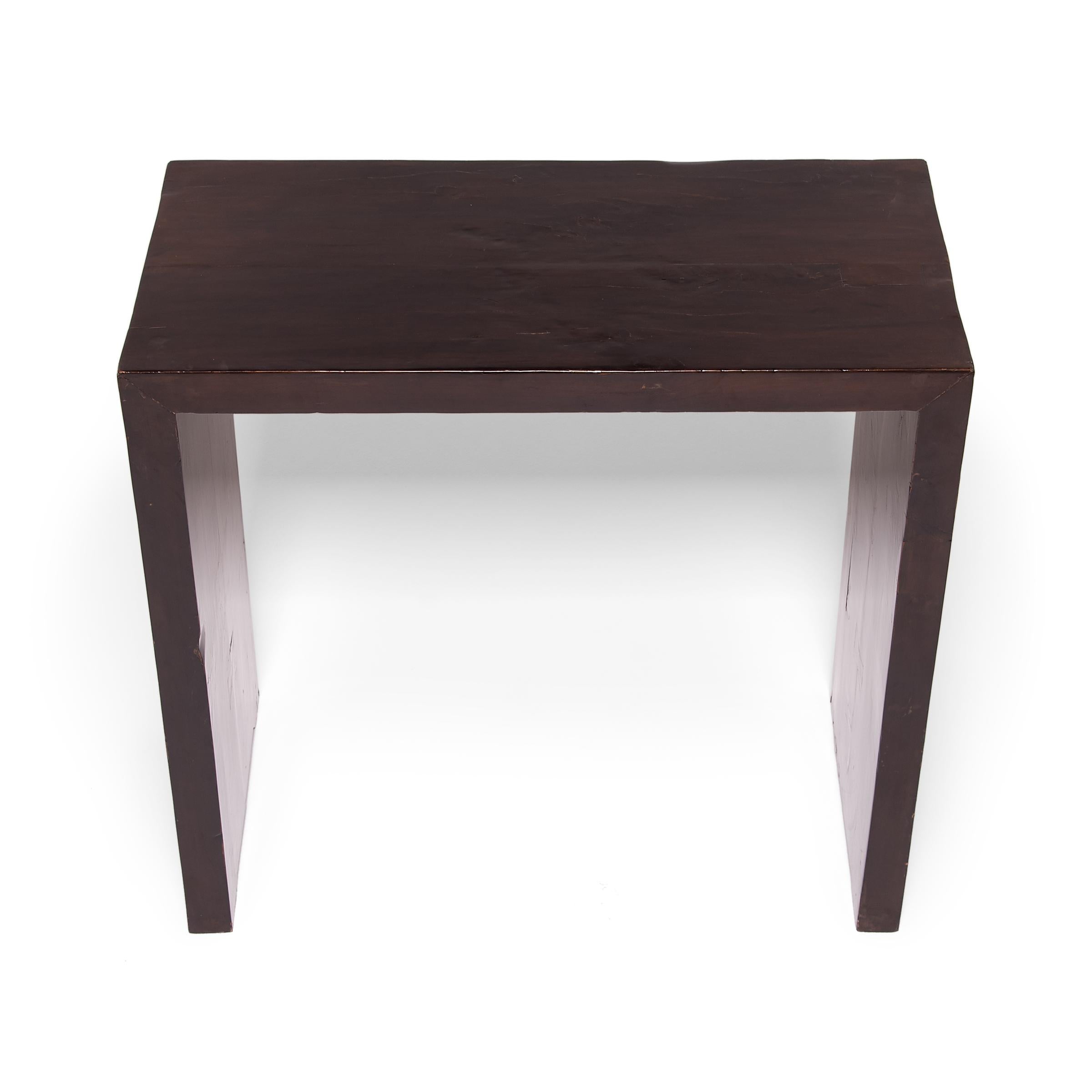 Contemporary Chinese Ribbon Side Table
