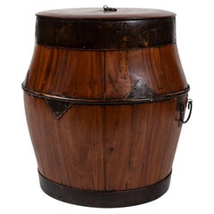 Chinese Rice Barrel with Lid, early 20th Century
