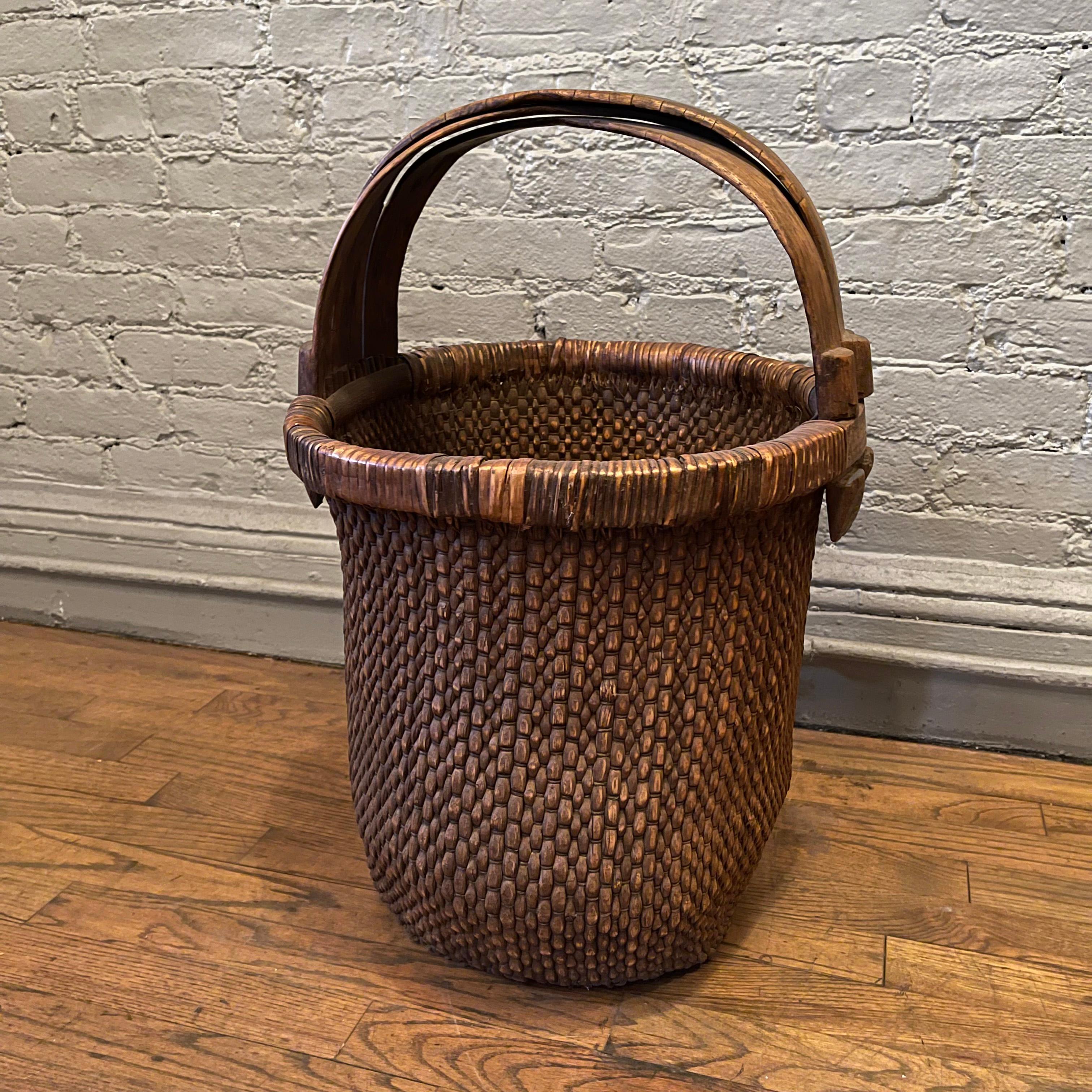 Rustic Chinese Rice Basket