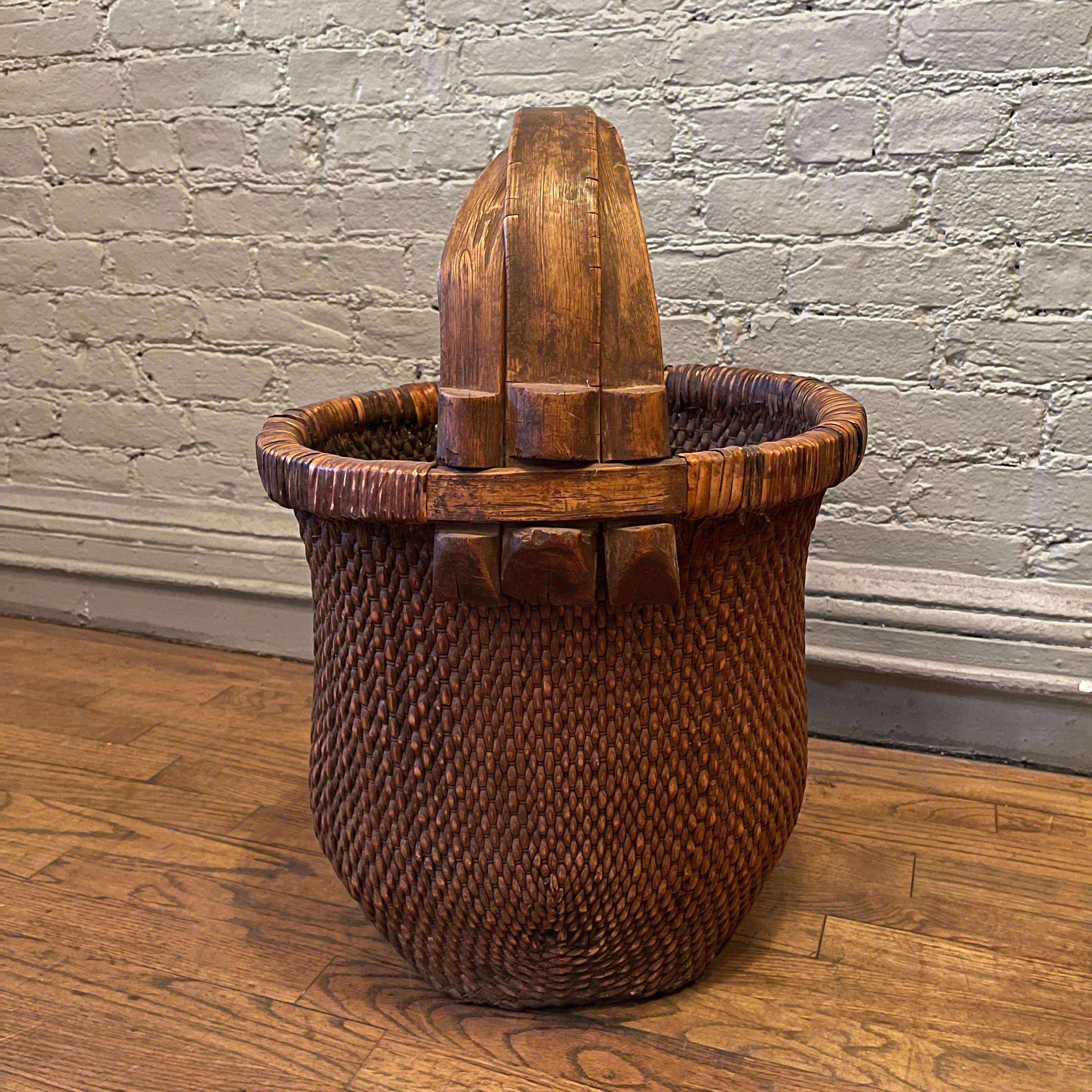 20th Century Chinese Rice Basket