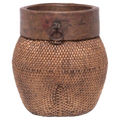 Chinese Rimmed Fisherman's Basket, circa 1900