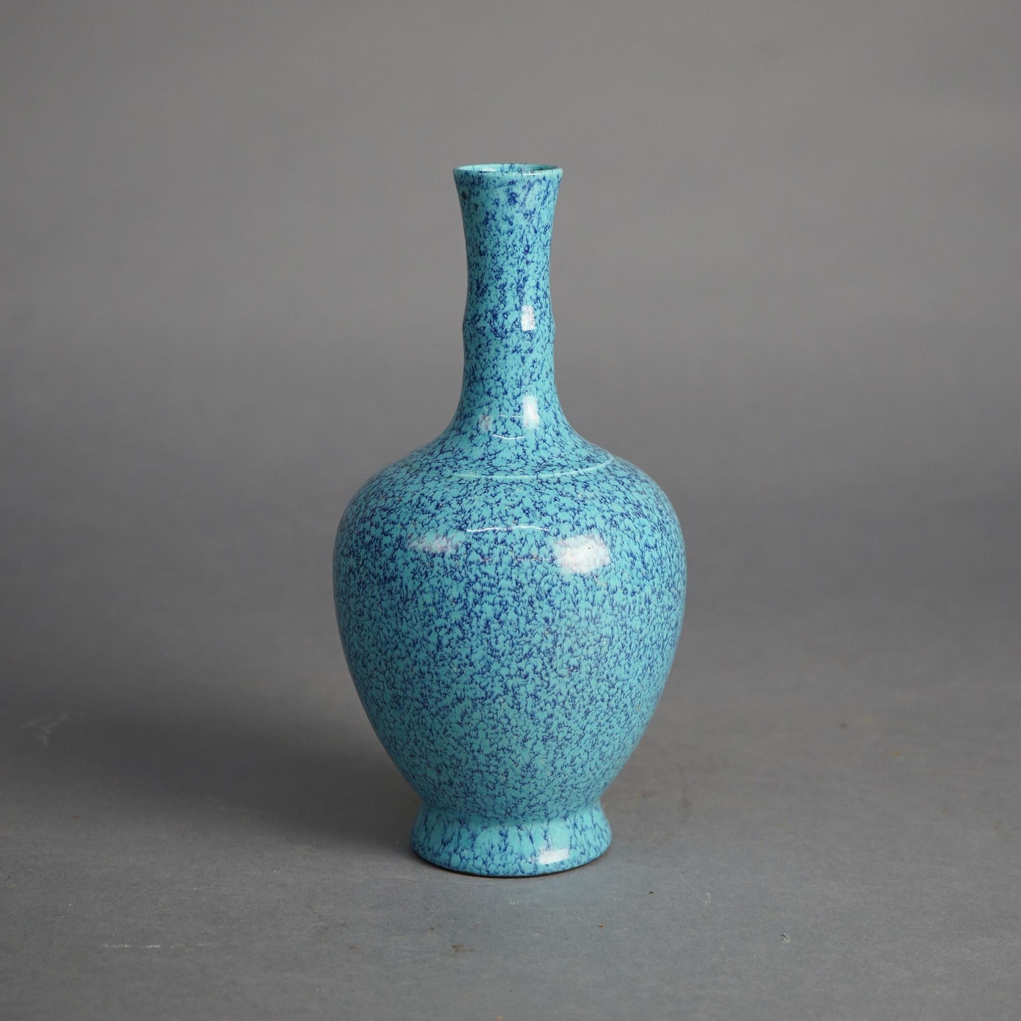 Chinese Robin Egg Porcelain Vase with Qianlong Mark 20thC

Measures - 9.5