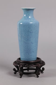 Chinese Robin's Egg Glazed Porcelain Vase, 19th c.