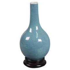 Antique Chinese robin's egg glazed porcelain vase, 19th c.