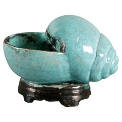 Chinese robin's egg glazed porcelain water pot, 19th c.