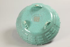 Chinese robin's egg porcelain censer/bowl, 19th c.