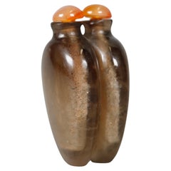 Chinese rock crystal double snuff bottle, 19th c.