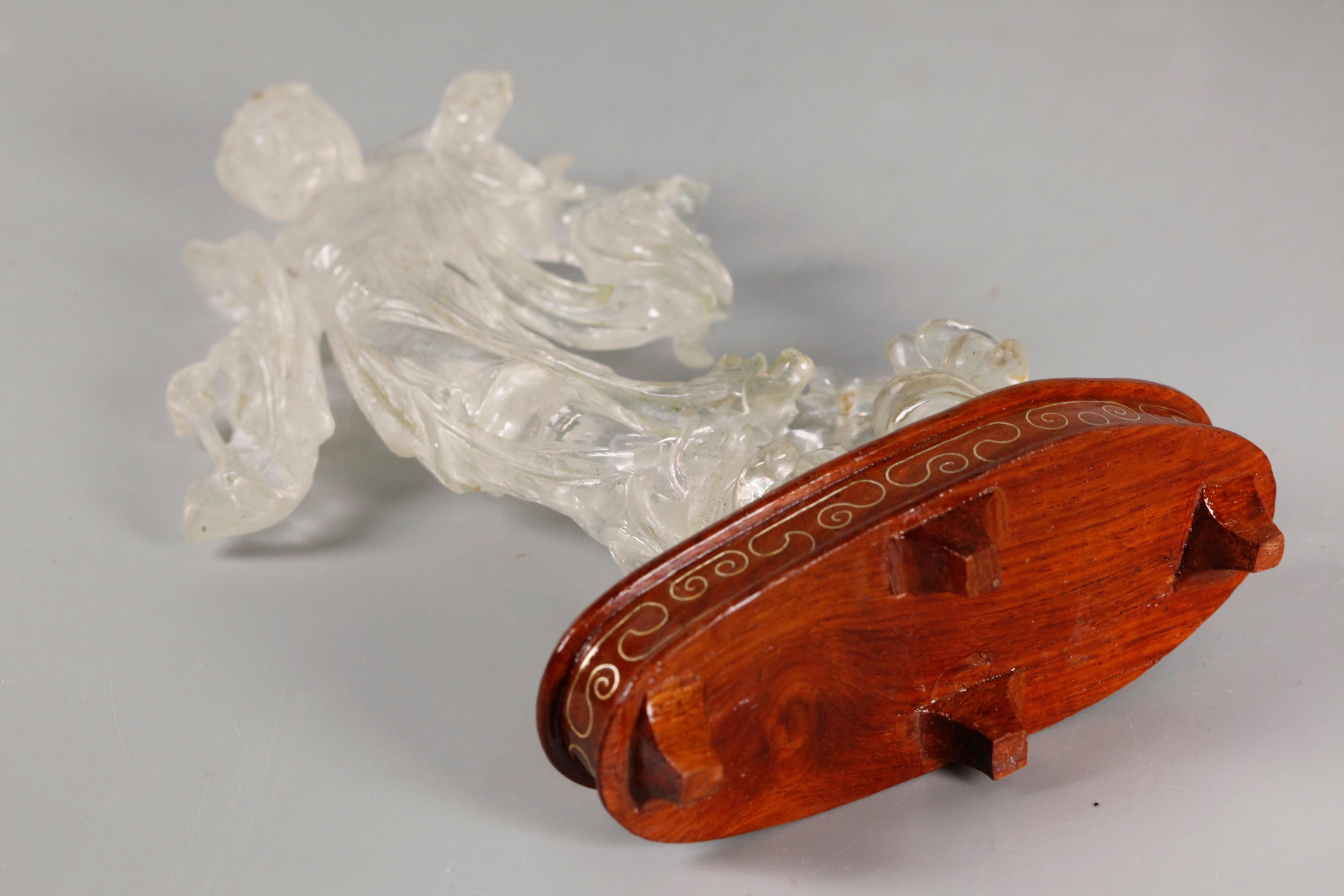Inmortal femenina de cristal de roca chino Cristal de roca en venta