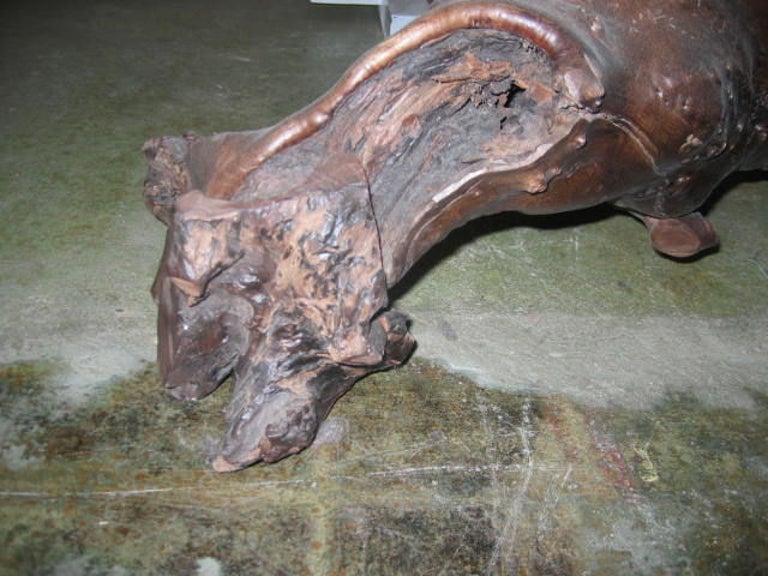 Chinese Root Carved Table For Sale at 1stDibs